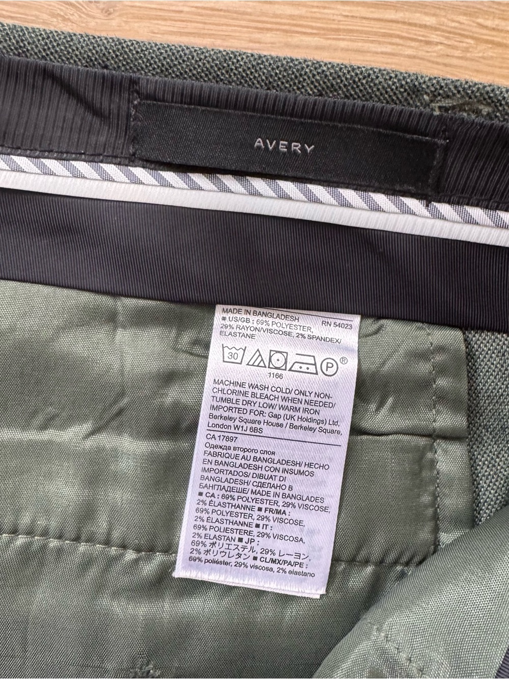 Banana Republic - Avery Slim Ankle Pant - Green - Size 4 - Picture 4 of 7